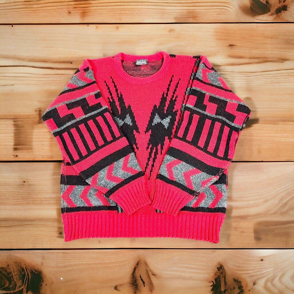 Men's Pink Patterned Sweater